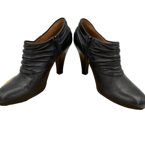 Sofft Florina High Heeled Ruched Bootie Boots, Black Size 9M - Picture 11 of 14